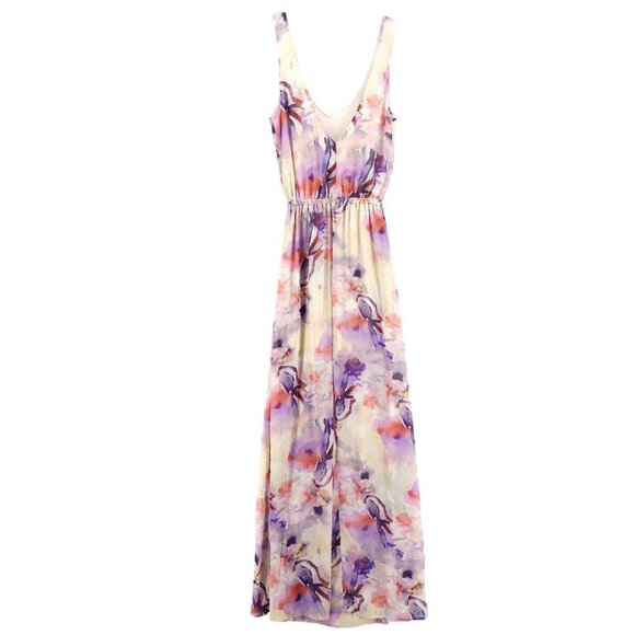 NWT Show Me Your MuMu Kendall Floral Maxi Dress Bridesmaid Size LARGE - Picture 3 of 9